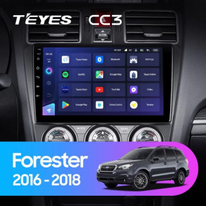 Navigatie Auto Teyes CC3 Subaru Forester SJ 2016-2018 6+128GB 9" QLED Octa-core 1.8Ghz, Android 4G Bluetooth 5.1 DSP - Img 2