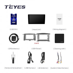 Navigatie Auto Teyes CC3L WiFi Toyota Land Cruiser LC J100 2002-2007 2+32GB 9" IPS Quad-core 1.3Ghz, Android Bluetooth 5.1 DSP - Img 7