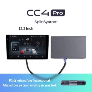 Navigatie Auto Teyes CC4 Pro, Split System 0-DIN, 8GB RAM, 128GB, 12.3inch, QLED, CarPlay Wireless, Android Auto, 4G SIM, Bluetooth, Camera Marsarier Compatibila