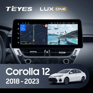 Navigatie Auto Teyes Lux One 360° Toyota Corolla 12 2018-2020 6+128GB 12.3" IPS Octa-core 2Ghz, Android 4G Bluetooth 5.1 DSP - Img 2