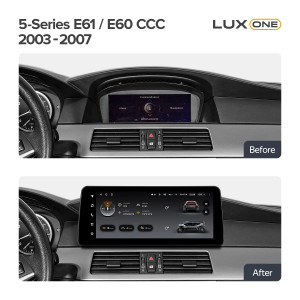 Navigatie auto Teyes Lux One BMW Seria 5 E60 2003-2007 CCC 6+128GB 12.3 IPS Octa-Core 2.0 GHz Android 4G DSP Bluetooth 5.1 - Img 2