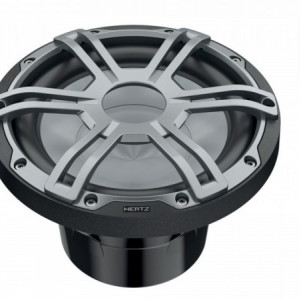 Subwoofer Marine Hertz HMS 10 S2-LD-G / SW, Negru / Alb, 250mm, 250W RMS, 2Ω - Img 2