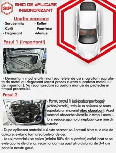Insonorizant auto Premium STP Bitum, 3,5mm, 375x530mm, Foaie - Img 2