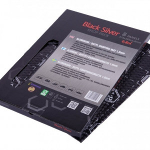 Insonorizant Premium auto STP Black Silver Shop, 1,8mm, 0,8m2, Pack / Foaie