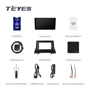 Navigatie Auto Teyes CC3 2K Renault Megane 2 2002-2009 4+64GB 9.5" QLED Octa-core 2Ghz, Android 4G Bluetooth 5.1 DSP - Img 8