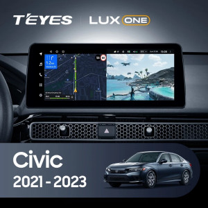 Navigatie Auto Teyes Lux One Honda Civic 11 2021-2023 6+128GB 12.3" IPS Octa-core 2Ghz, Android 4G Bluetooth 5.1 DSP - Img 2