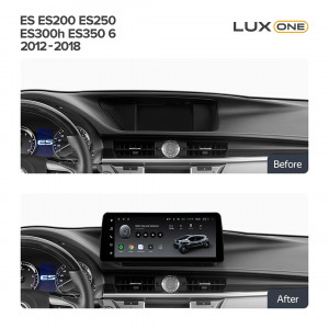 Navigatie Auto Teyes Lux One Lexus Lexus ES ES200 ES250 ES300h ES350 XV60 VI 6 2012-2018 6+128GB 12.3" IPS Octa-core 2Ghz, Android 4G Bluetooth 5.1 DSP - Img 3