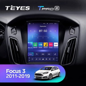 Navigatie Auto Teyes Tip Tesla TPRO 2 Ford Focus 3 2010-2018 3+32GB 9.7" QLED Octa-core 1.8Ghz, Android 4G Bluetooth 5.1 DSP - Img 3