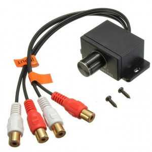 Telecomanda universala controller cu potentiometru reglare nivel semnal pentru amplificator subwoofer