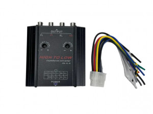 Adaptor audio High-Low RCA cu 4 canale si remote