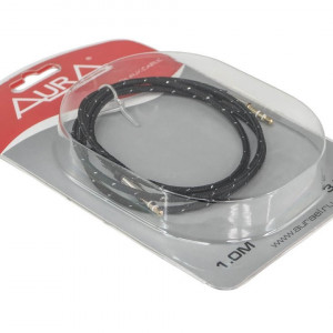 Cablu auxiliar Aura RCA-J11B, 1 metru - Img 5