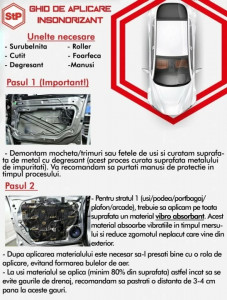 Insonorizant auto Premium STP SPLEN 08, 8mm, 375x500mm, Foaie - Img 8