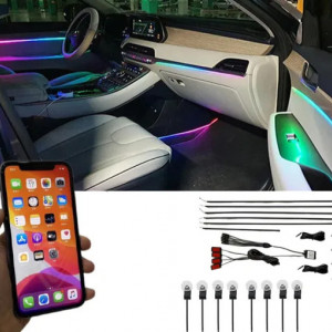 Kit retrofit lumini ambientale dinamice Super Dynamics PRO led RGB 64 culori pe suport acrilic cu conexiune wireless - Img 3