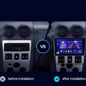 Navigatie Auto Teyes CC3 2K 360° Dacia Logan 1 2004-2008 6+128GB 9.5" QLED Octa-core 2Ghz, Android 4G Bluetooth 5.1 DSP - Img 3