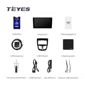 Navigatie Auto Teyes CC3 2K Peugeot 207 2006-2015 4+32GB 9.5" QLED Octa-core 2Ghz Android 4G Bluetooth 5.1 DSP - Img 7
