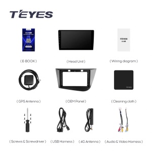 Navigatie Auto Teyes CC4 Seat Leon 2 2005-2012 6+128GB 9.5" QLED Octa-core 2.7Ghz, Android 4G Bluetooth 5.1 DSP - Img 2