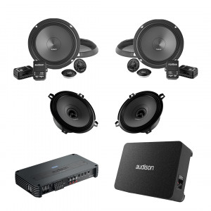 Pachet Difuzoare Auto cu subwoofer Daewoo Matiz 1998-2002 Audison Prima 1010 W