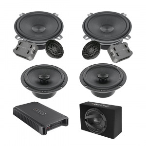 Pachet Difuzoare Auto cu subwoofer Fiat Doblo 2 2015-2022 Hertz Cento 1500 W