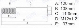 VIJAK GLAVE CATERPILLAR 3054 PERKINS 1004.4 U5MK0384
