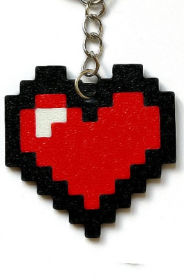 Fandomec - Breloc Pixel Heart - Img 2