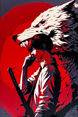 Printid - Aki Chainsaw Man setting
