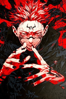 Printid - Sukuna Bloodmoon Jujutsu Kaisen