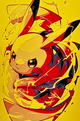 Printid - Pikachu Thunderbolt