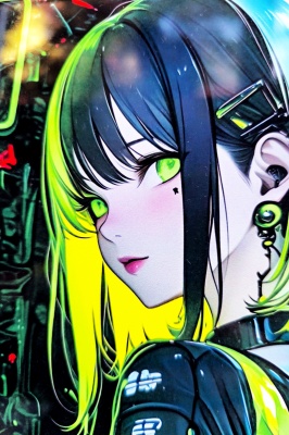 MetalPlates - Cybergirl Neon Green - Img 3