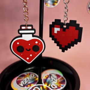 Fandomec - Breloc Pixel Heart - Img 4