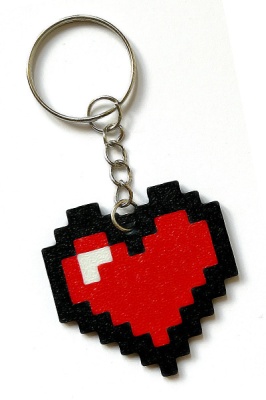 Fandomec - Breloc Pixel Heart