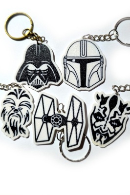 Fandomec - Breloc Star Wars / Vader / Mandalorian / Starship / Maul / Ciubaca