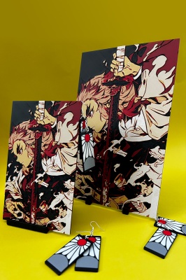 Printid - Rengoku Flame Hashira Demon Slayer - Img 2