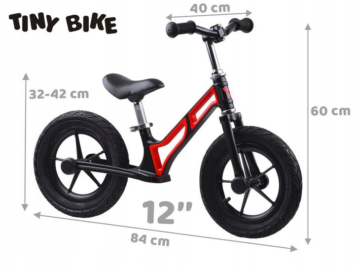 Rowerek biegowy Tiny Bike gumowe kola 12cal SP0662 Model Tiny Bike - ABStore