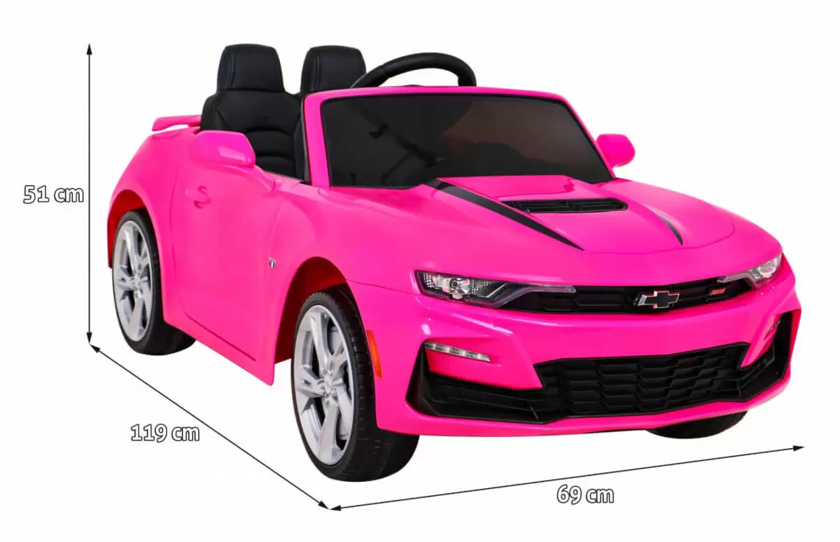 masinuta electrica pentru copii chevrolet camaro 2ss roz 2 - ABStore