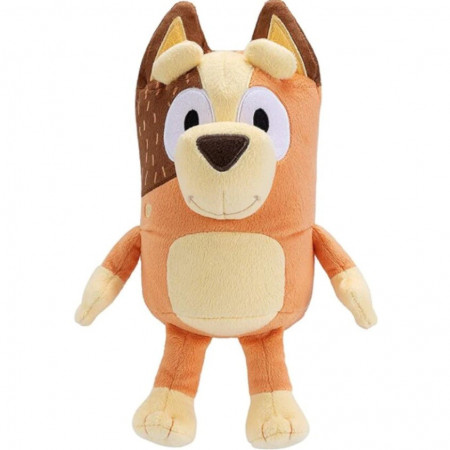 Jucarie de plus, cu muzica, Familia Bluey, Portocaliu/Maro, 22 CM
