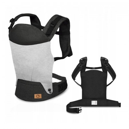 Lionelo - Marsupiu ergonomic pentru copii, 2 in 1 Margareet, Urban Grey