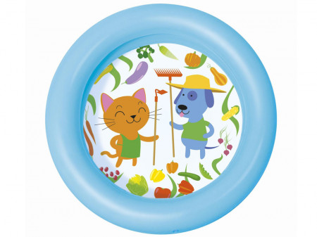 Piscina gonflabila pentru copii, 2 inele, Bestway, 61 x 15 cm, Albastra