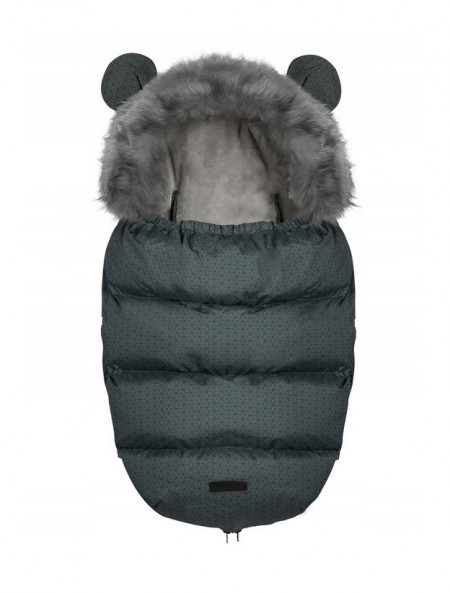 Sac de dormit 4in1, Orificii pentru carucior, sanie, 95 cm x 48 cm, Ricokids, Elmi, Grafit