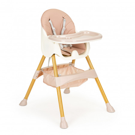 Scaun Pentru Hranire 2 in 1, pentru masa si activitati, Ecotoys, HC-823S Roz