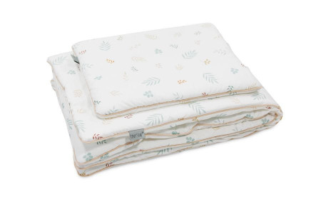 Set 2 piese Lenjerie de pat pentru copii, perna 30 x 40 cm, pilota 75 x 100 cm, Tiny Star, Harmony