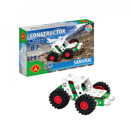 Set constructie 87 piese metalice Constructor-Samurai Off Road, +8 ani Alexander