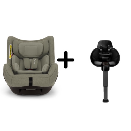 Set Scaun auto rotativ Nuna i-Size TODL next Pine, 40-105 cm + Baza isofix BASE next i-Size pentru TODL next, testat ADAC
