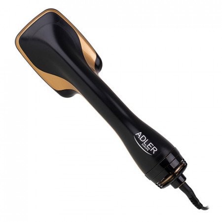 Adler - Uscator de par 2in1 tip perie, 3 trepte viteza, ionizare, 1300W, AD-2023