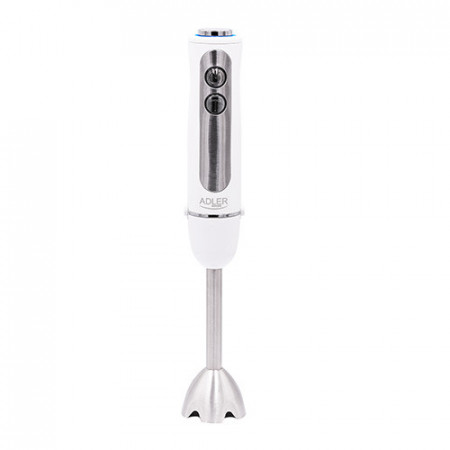 Blender de mana, Adler, AD 4625W, 850 W, 5 setari de viteza, functie turbo, lame din otel inoxidabil, Alb, Severno