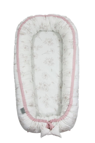 Babynest pentru copii, 80 x 50 cm, ajustabil, portabil, reductor patut, Tiny Star, Love