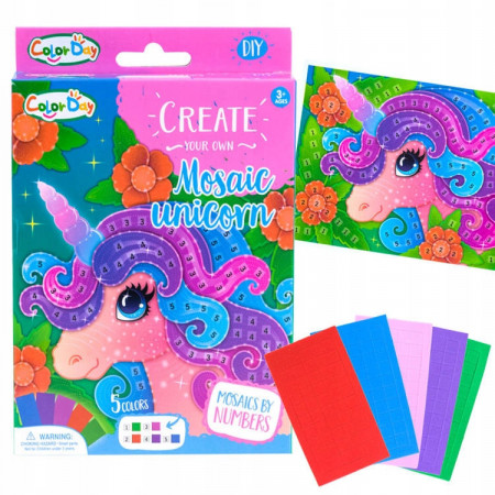 Set creativ din spuma, Create Your Own Mosaic Unicorn