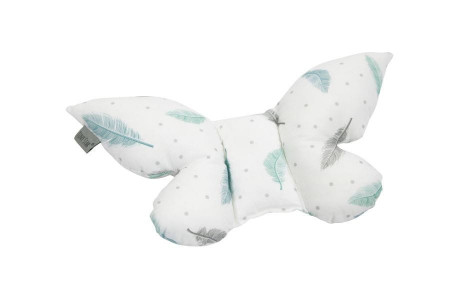 Perna tip fluture, pentru copii, 42 x 22 cm, pentru carucior, patut, leagan, babynest, Tiny Star, Plumes