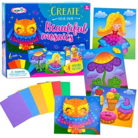 Set creativ, Mozaic din spuma, Color Day, XXL, ZA2127 A