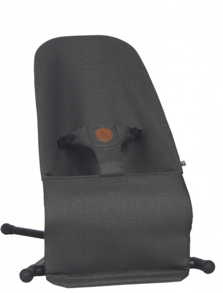 Balansoar pentru copii EcoViking, 3 pozitii de inclinare, pliabil, Dark Grey Antracit