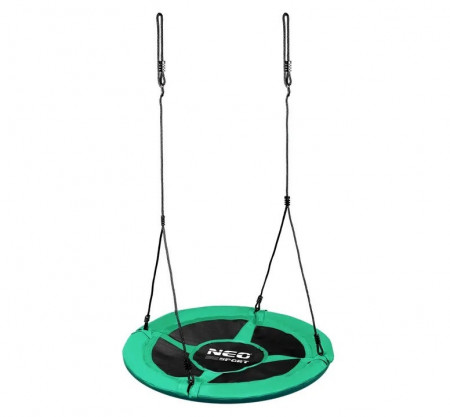 Leagan cuib de barza, pana la 150 kg, Neo-Sport, Swingo, XXL, 95 cm, Verde